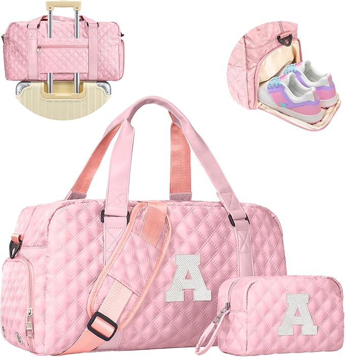 Elilier Gifts for Women Teen Girls, Travel Duffle Bag: Personalized Weekender Dance Cheer bag Sports for Girl, Gymnastics Bags, Birthday Gifts for Women Girls Kids Teens
