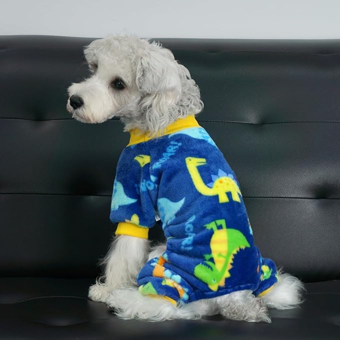 XPUDAC Dog Pajamas Fleece Dog Sweaters for Small Medium Dogs Girl Boy Soft Warm Winter Pet Clothes for Doggie Winter Christmas(Large)