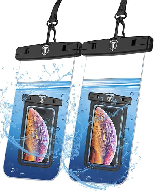 Njjex Waterproof Phone Pouch [2 Pack] Waterproof Phone Case Cellphone Dry Bag For Samsung Galaxy Note 20 Ultra S25 Ultra S24 S23 S22 S21+ S20 S10 A14 A15 A35 A16 5G iPhone 16 Pro Max 15 14 13 12 11 Xr