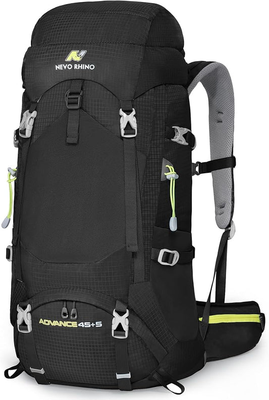 N NEVO RHINO Internal Frame Hiking Backpack 50/60/65/70/80L, Mountain Climbing Camping Backpack Daypack Waterproof Rain Cover | Mountain Climbing, Camping Backpack, Daypack, Waterproof, Rain Cover