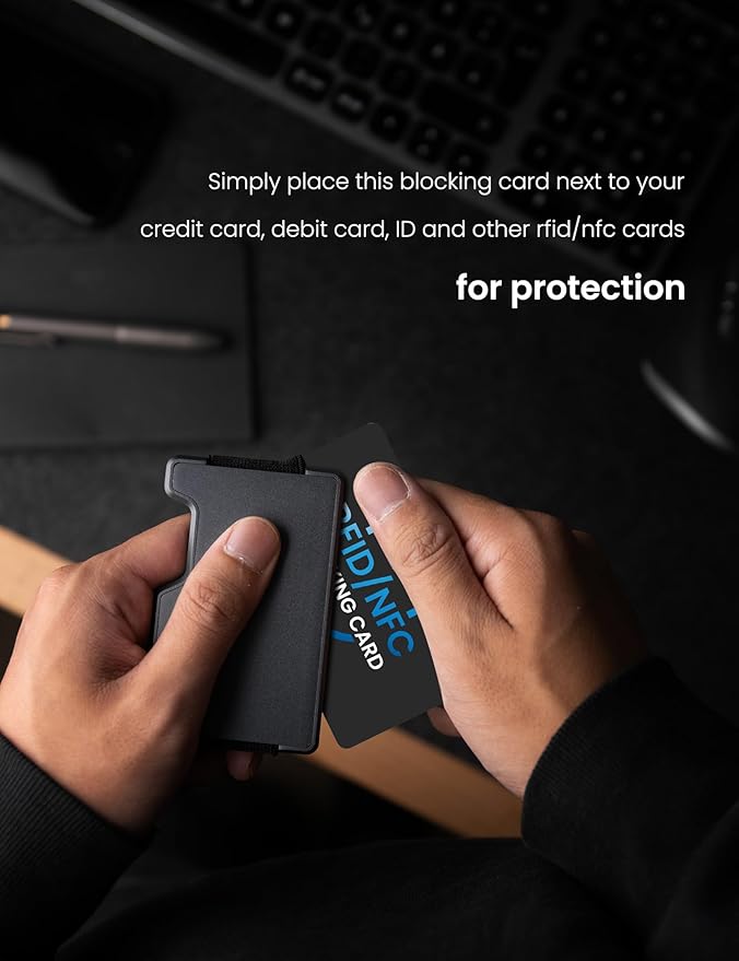 WHonor RFID Blocking Card 3 Pack, Bank Debit Credit Card Protector, Anti-Theft Contactless NFC Blocker, Entire Wallet Protection (3)