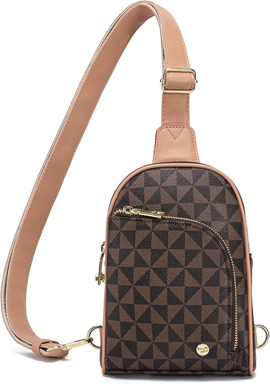 INICAT RFID Blocking Sling Bag Anti Theft Crossbody Bags Women Valentine's Day Gifts Travel Purses Vegan Leather