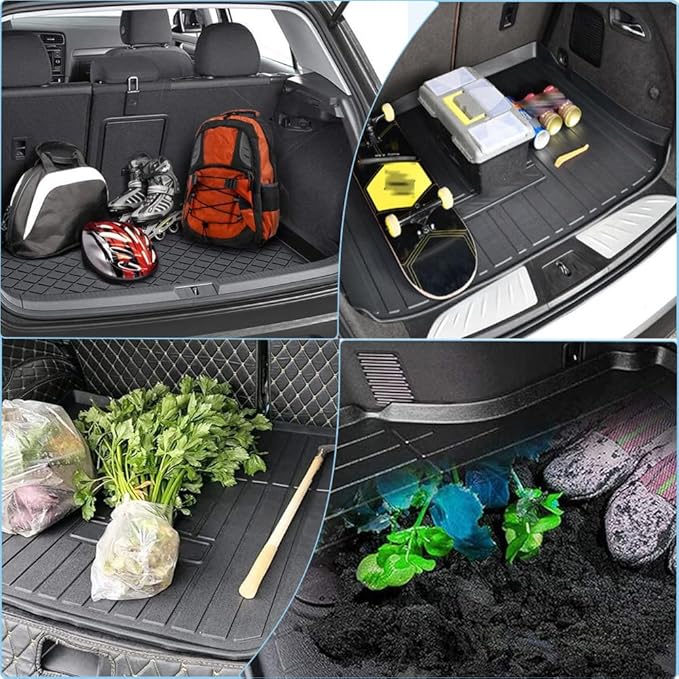 Grand Cherokee Cargo Mat - All-Weather 3D Custom-Fit Trunk Tray Floor Mat Compatible with 2022-2025 Jeep Grand Cherokee（NOT for Grand Cherokee L）， Waterproof Non-Slip Durable Odorless High-Lip