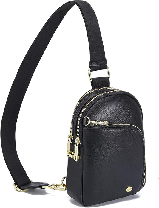 INICAT RFID Blocking Sling Bag Anti Theft Crossbody Bags Women Valentine's Day Gifts Travel Purses Vegan Leather