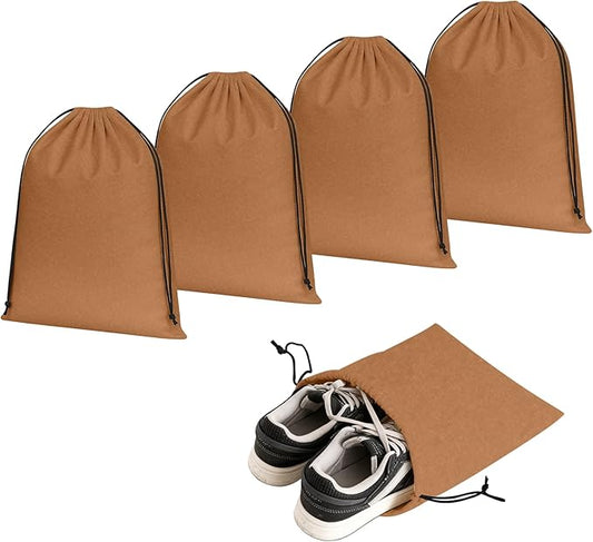 4 Pcs Shoe Travel Bags for Packing, 13.8" x 12.6" Perfect Shoe Bag for Men and Women for Travel