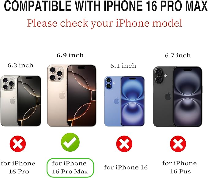 CIVICASE for iPhone 16 Pro Max Wallet Case,PU Leather Flip Case RFID Blocking Credit Card Holder Folio Magnetic Stand TPU Shockproof Cover Compatible with iPhone 16 Pro Max, Blue Green