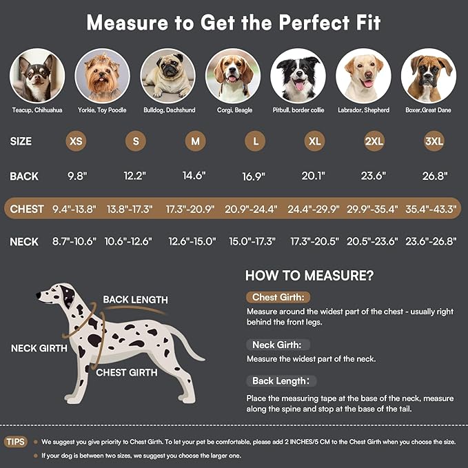 Queenmore Dog Coats for Large Dogs Winter Waterproof with Harness Built-in, Pet Puffer Warm Jacket with Harness for Snow/Cold Weather for Large Breed - Fleece Lining Easy-on Reflective, Navy L