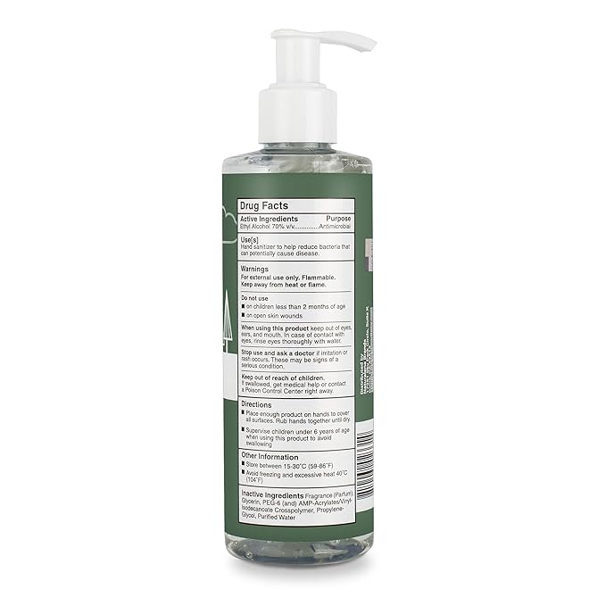 Happy Little Camper Hand Sanitizer with Lemon Zest Scent - Moisturizing Gel with Vitamin E & Antimicrobial Formula- Contains 70% Ethyl Alcohol - Travel Size, Made in USA - 8 Fl Oz, 236ml - 24 Bottles