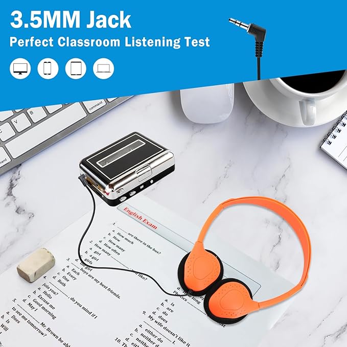 30 Pack Classroom Headphones for Kids, Multi Color Bulk Headphones for Classroom Wired Over The Ear Headphones Adjustable with 3.5 mm Jack for School Library Student Children