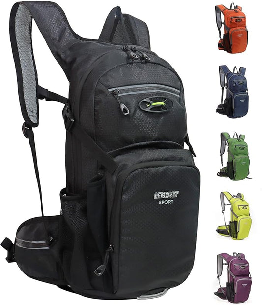 Hiking Daypack Waterproof Biking Backpack 15L Lightweight Durable Backpack for Ski Snowboarding Running MTB Cycling