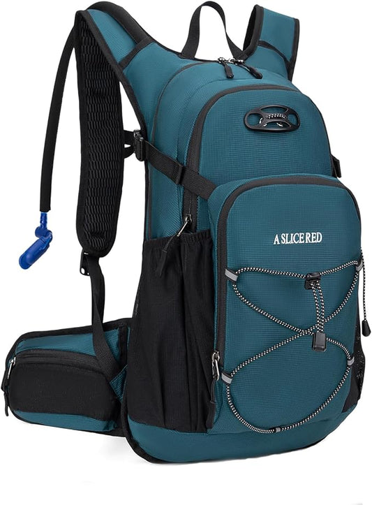 Hydration Backpack, Water Backpack for Hiking with 3L Water Bladder, Insulated Hydration Pack Lightweight Day Hydropack Ideal for Hiking and Cycling, 18L