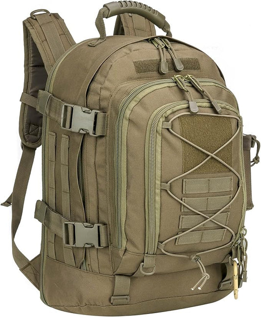 Miramrax Tactical Backpack Military Army Daypack - Assault Pack for Men Molle Backpacks Bug Out Bag 3 Day Pack for Hiking Camping Travel Hunting Rucksack Trekking Green