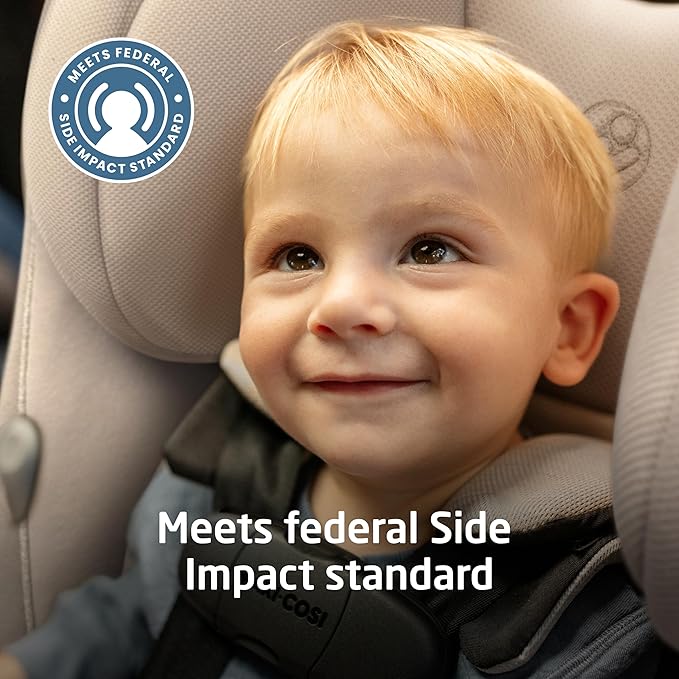 Maxi-CosiPria Max 3-in-1 Convertible Car Seat, Infant to Toddler Car Seat, ClipQuick Magnetic Chest Clip, Quick-Install Latch, Machine-Washable Cover, 5-100 lbs, Escargot