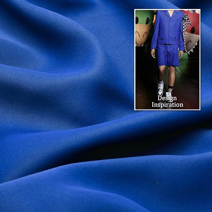 DUALIFE Royal Blue Blackout Curtains Panels/Drapes for Living Room 72 inch Length Room Darkening Bedroom Curtains Grommet Top 42 W x 72 L Inch