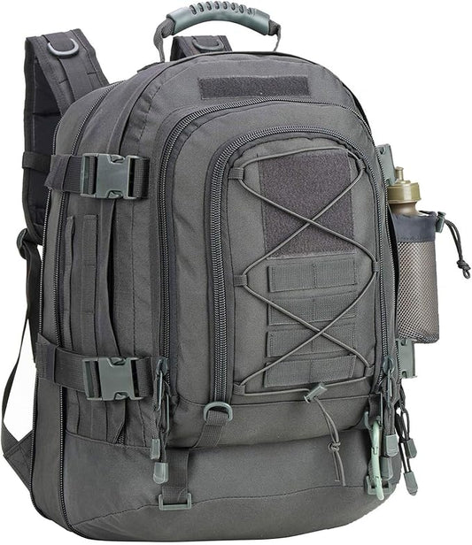 Miramrax Tactical Backpack Military Army Daypack - Assault Pack for Men Molle Backpacks Bug Out Bag 3 Day Pack for Hiking Camping Travel Hunting Rucksack Trekking Grey