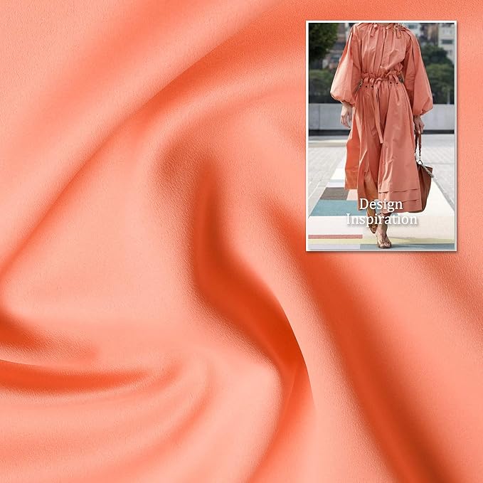 DUALIFE Coral Curtain Panels for Girls Bedroom 54 Inch Length 2 Panels Set Peach Salmon Color Curtains for Nursery Grommet 52 W x 54 L Inch