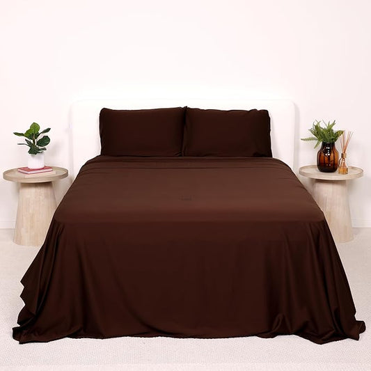THE LAD COLLECTIVE 2.0 Bedding Set - 4 Piece Sheet & Pillow Case Set, Custom Blend, Soft, Comfortable, Temperature Regulating, & Easy-to-Use - (Twin XL, Rocky Mountain)
