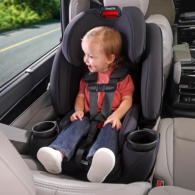 Britax One4Life All in One Convertible Car Seat, 3 in 1 Car Seat & Booster Seat with Easy ClickTight Installation, Extended Rear Facing Capacity, and Breathable SafeWash Fabrics — Teak