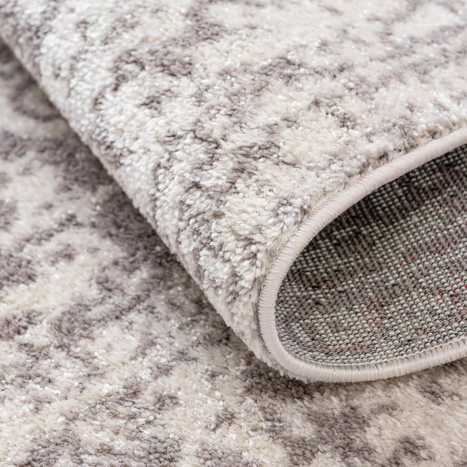 Rugs.com Arlington Collection Rug – 12 Ft Round White Medium-Pile Rug Perfect for Kitchens, Dining Rooms