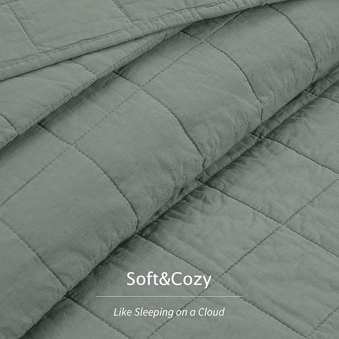 100% Cotton Quilt Sets Oversized King Size - Soft Lightweight Quilt for Bed Bedding Set for Bedroom Decor-Bedspread in Geometric Pattern with 2 Pillow Shams for All Season, 120x120 inches