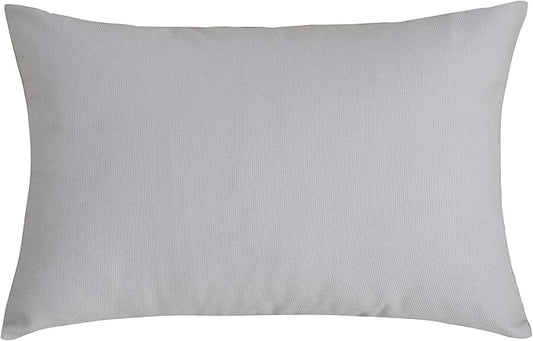 TangDepot Handmade Decorative Solid 100% Cotton Canvas Throw Pillow Covers/Pillow Shams, (12"x18", Gray Stone)