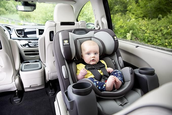 Safety 1st Grow and Go Comfort Cool All-in-One Convertible Car Seat, Rear-Facing 5-50 lbs, Forward-Facing 22-65 lbs, and Belt-Positioning Booster 40-100 lbs, Pebble Path