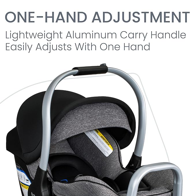 Britax Willow SC Infant Car Seat, Rear Facing Car Seat with Alpine Base, ClickTight Technology, RightSize System, Pindot Onyx