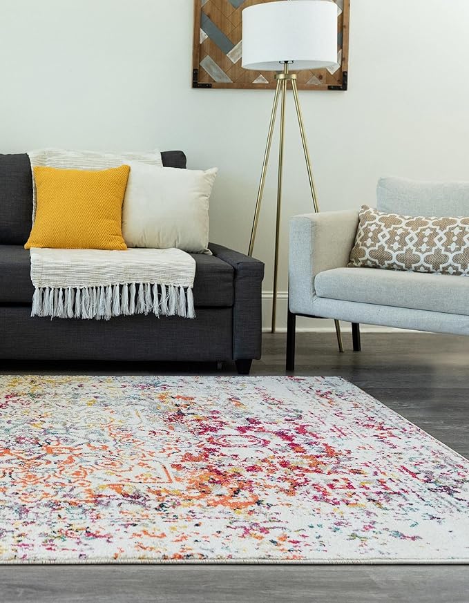 Rugs.com Arlington Collection Rug – 10' x 13' Multi Medium-Pile Rug Perfect for Living Rooms, Large Dining Rooms, Open Floorplans