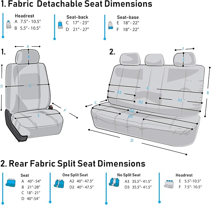 FH Group Automotive Car Seat Covers Full Set Premium 3D Air Mesh Front Seat Covers, Airbag Compatible & Split Bench Cover Universal Fit Interior Accessories for Cars Trucks and SUVs - Green