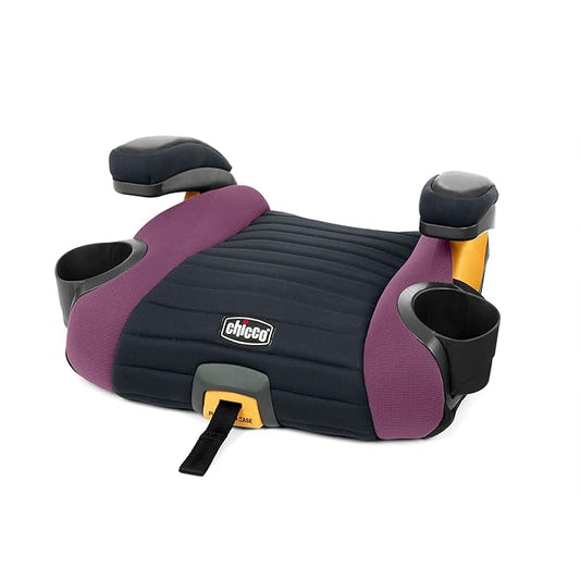 Chicco GoFit Plus Backless Booster Car Seat with Latch Attachment and Quick-Release Latch Removal, Travel Booster Seat for Car, Portable Car Booster Seat for Children 40-110 lbs. | Vivaci/Pink