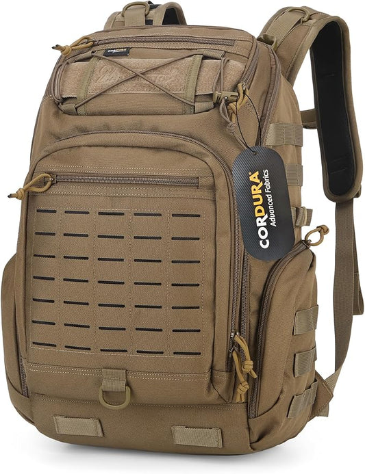 Mardingtop 30L Molle Military Backpack, Tactical Backpack for Men, Cordura Backpack for Hiking,Camping,Trekking