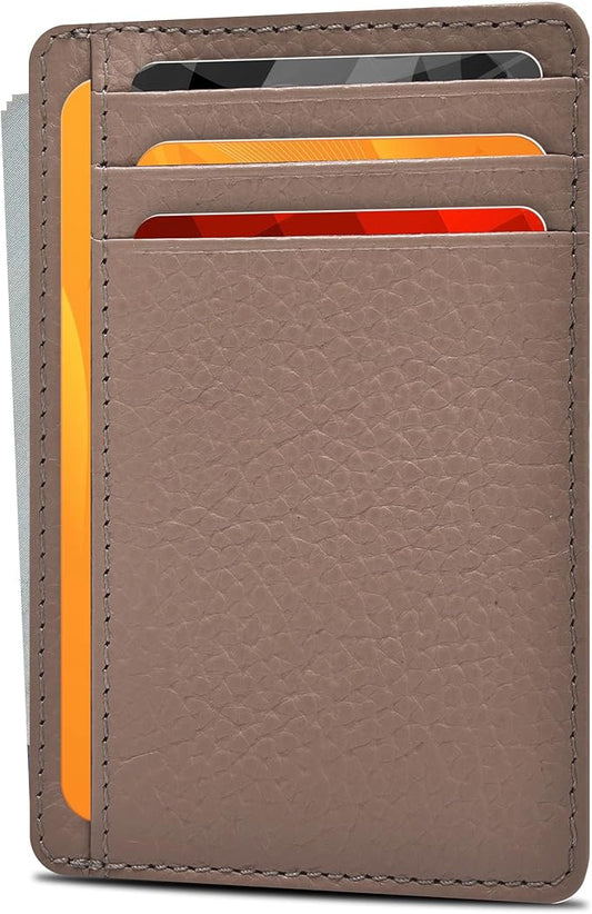 Oak Leathers Leather Slim Minimalist Wallet for Men & Women RFID Front Pocket Leather Card Holder Wallets