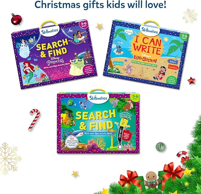 Skillmatics Search and Find Animals Educational Game - Reusable Preschool Learning Activities, Perfect for Toddlers & Kids Who Love Toys, Art & Crafts, Builds Vocabulary, Gifts for Ages 3, 4, 5, 6