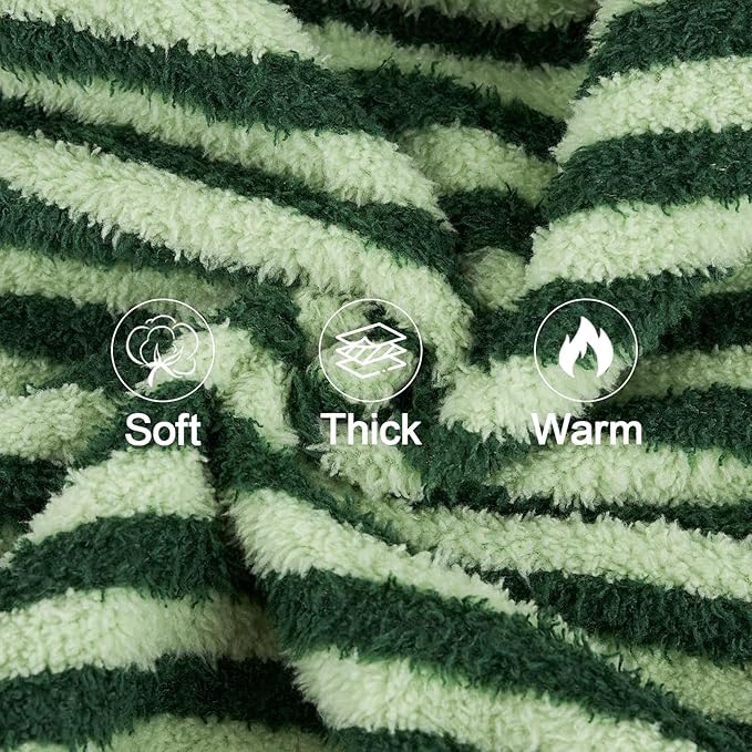 XPUDAC Stripe Dog Sweater Fleece Dog Pajamas Winter Pet Clothes for Small Medium Dogs Girl Boy Doggy Apparel for Cold Weather, Stripe Green, 2XL
