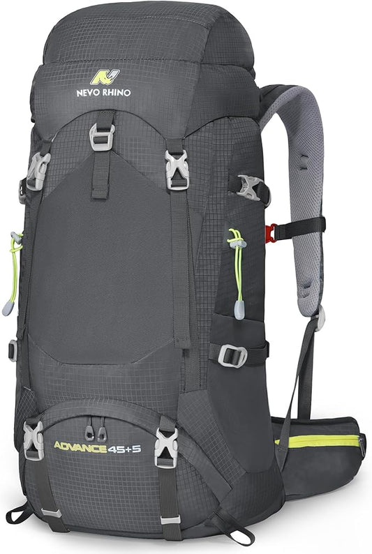 N NEVO RHINO Internal Frame Hiking Backpack 50/60/65/70/80L, Mountain Climbing Camping Backpack Daypack Waterproof Rain Cover | Mountain Climbing, Camping Backpack, Daypack, Waterproof, Rain Cover