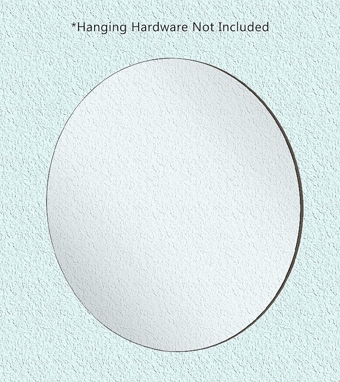 Marketing Holders Acrylic Mirror Round 21 Inch Reflective Circle Tiles DIY Crafts Boats RV Campers Lightweight Durable Ideal for Home Architectural Design Kids Rooms Vanity Gyms