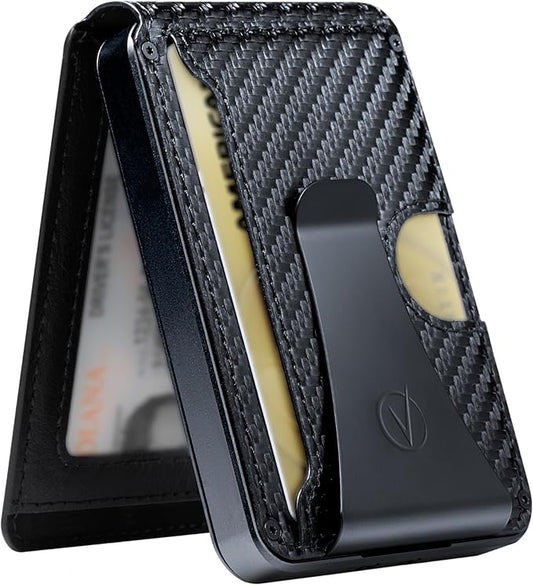 Vantamo Premium Wallet for Men with Money Clip & Card Holder, Compact & Slim Wallet with RFID, 8-12 Cards, Perfect Gifts for Men