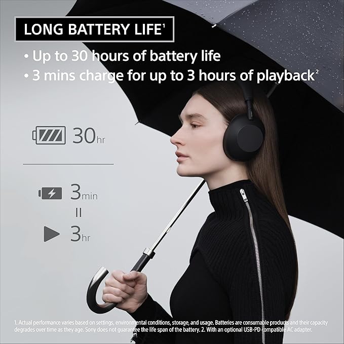Sony WH-1000XM6 The Best Noise Canceling Wireless Headphones, HD NC Processor QN3, 12 Microphones, Adaptive NC Optimizer, Mastered by Engineers, Studio-Quality, 30-Hour Battery, Midnight Blue