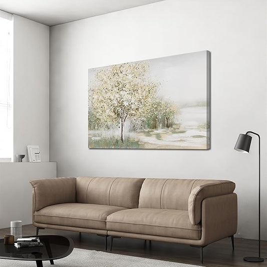 Canvas Wall Art Decor Large Wall Art Pictures for Living Room Canvas Art Wall Decor Landscape Natural Wall Art Decor Artwork for Walls Vintage Tree Wall Art Prints 32" X 48" for Bedroom Office Kitchen