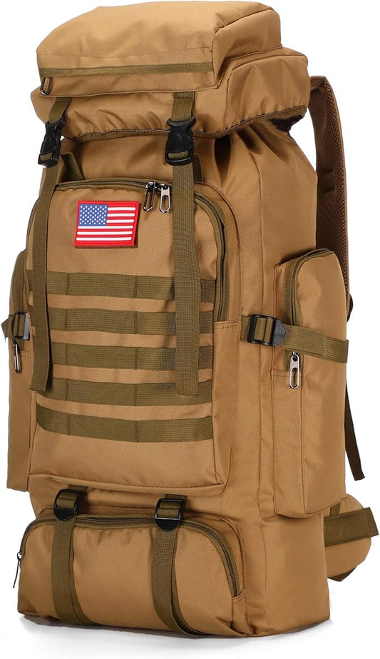 King'sGuard 70L Camping Hiking Backpack Tactical Backpack Military Molle Rucksack Backpack for Outdoor