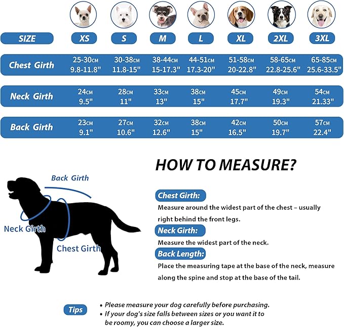 Fleece Hoodie, Windproof Waterproof Coat, Winter Warm Jacket, Cold Weather Pet Apparel Clothes Vest for Small Medium Large Dogs (S, Blue)