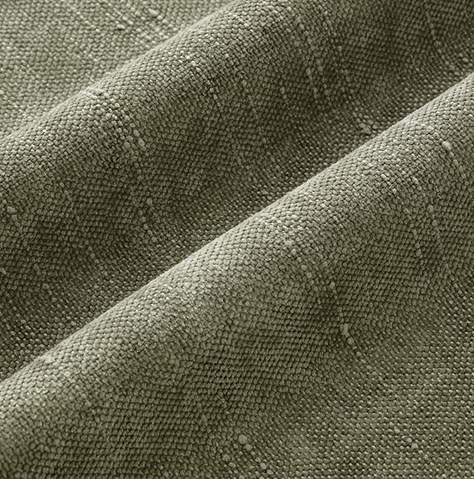 MIULEE Pack of 2 Decorative Throw Pillow Covers Soft Chenille Christmas Throw Pillows Solid Textured Cushion Covers for Spring Couch Sofa Bedroom Living Room 18x18 Inch, Olive Green