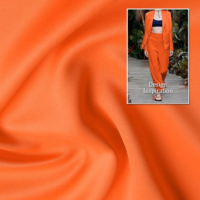 DUALIFE Orange Curtains for Living Room Bedroom Halloween Decor Fall Color Light Blocking Triple Weave Room Darkening Window Curtain Panels Grommet Top 52 X 84 Inces Long