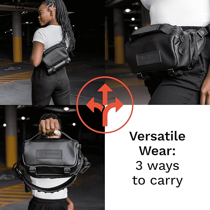 WANDRD ROGUE V1 3L Sling: Compact Camera Sling and Crossbody Bag with Fast Access, 3-Way Carry– Lightweight Everyday Bag Great for Travel, Photography, and Daily Use (Yuma Tan)