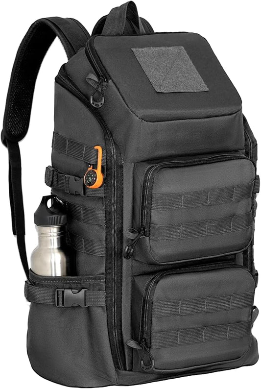 kokkoya Lightweight Tactical Backpacks with Laptop Compartment for Men 40L EDC MOLLE Military Style 17 in Computer with Cup Holder Travel Hiking Daypack