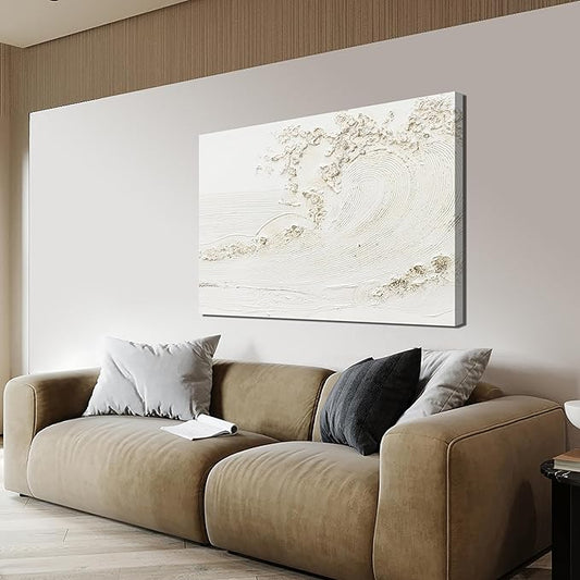 Canvas Wall Art Decor Large Wall Art for Living Room Large Artwork for Walls Black Abstract Wall Art Decor Canvas Art Wall Decor Modern Textured Wall Art Paintings 32" X 48" Bedroom Office Wall Decor
