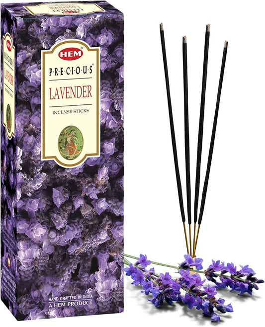 HEM Lavender Incense Sticks – Pack of 120 | Hand-Rolled in India | Soothing Floral Aroma for Relaxation, Stress Relief, Meditation, Yoga, Prayer & Home Fragrance