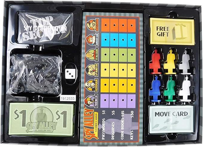 Spy Alley - Mensa Award-Winning Strategy Game - Social Deduction & Bluffing Board Game - Family Game Night Fun - Ages 8+ for 2-6 Players