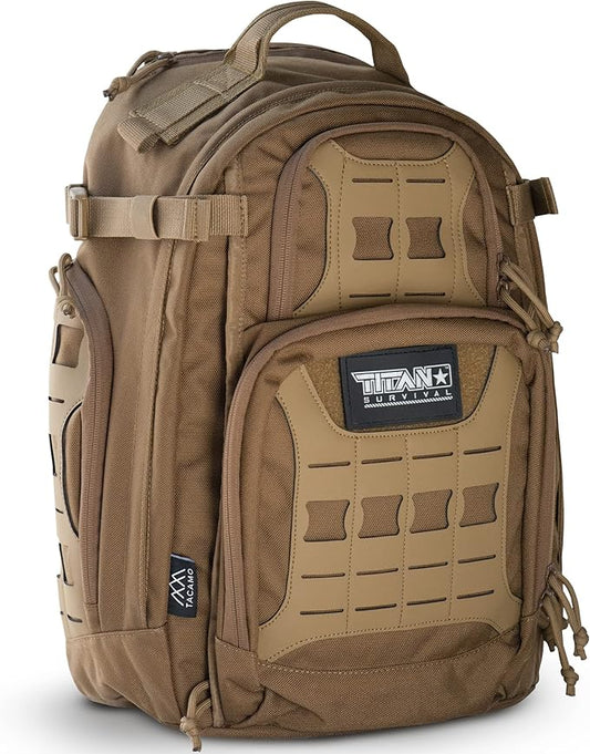 35L Survival Backpack for Men - Military Tactical Waterproof Backpack for Hiking, Fishing, Hunting, Camping, and Laptops