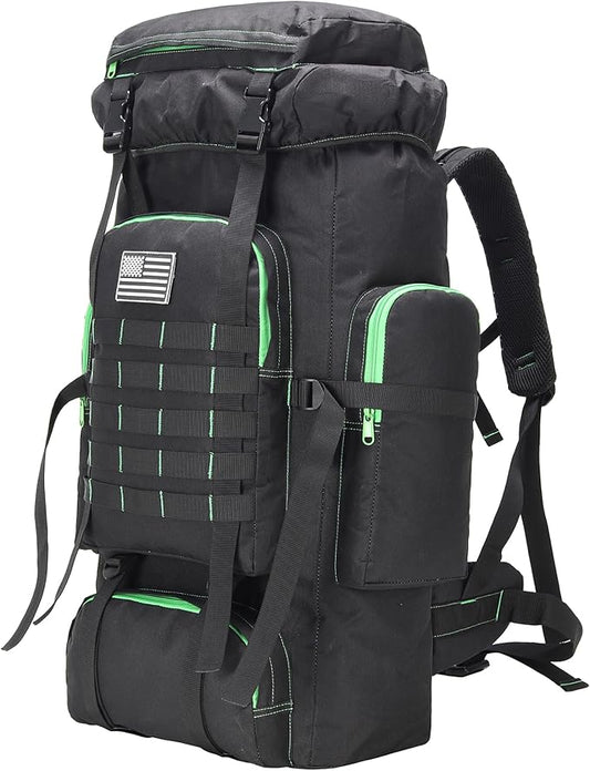 W WINTMING Hiking Backpack for Men 70L/100L Camping Backpack Military Rucksack Molle 3 Days Assault Pack for Climbing | Camping Backpack, 3 Days Assault Pack, for Climbing